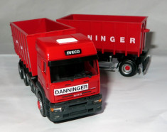 Herpa IVECO Eurotech container cu remorca DANNINGER 1:87 foto