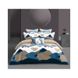 Cumpara ieftin Lenjerie de Pat cu elastic 4 piese pat dublu, Bumbac Satinat - LIM92