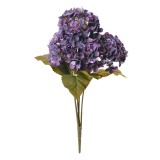 Cumpara ieftin Buchet Hortensii artificiale mov verzi 18x16x44 cm
