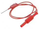 Cablu de măsurare 70VDC 33VAC 1A 0,5m roșu