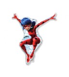 Balon folie Ladybug Miraculous, roșu, pentru umflare cu aer (14 inch - 35 cm)