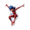Balon folie Ladybug Miraculous, roșu, pentru umflare cu aer (14 inch - 35 cm)