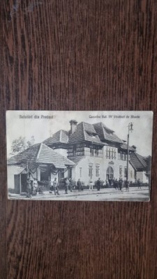 Carte Postala - Predeal. Cazarma Batalionului IV Vanatori de Munte foto