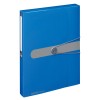 Mapa pp a4 40mm eotg inchidere buton cu elastic, albastru opac, Herlitz