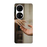 Husa compatibila cu Huawei Nova Y70 model Love touch, Silicon, TPU, Viceversa, Transparent, Carcasa