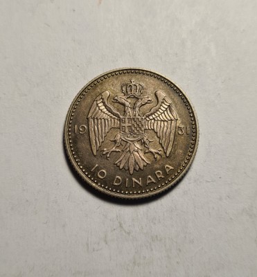 Iugoslavia 10 Dinara 1931 UNC foto