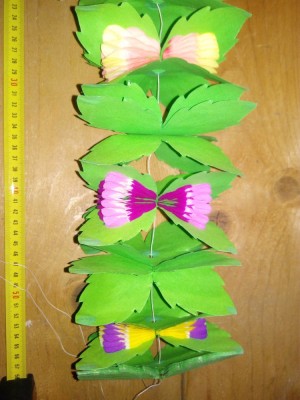 DECORATIUNE CRACIUN , CHINEZEASCA PICTATA MANUAL/ GHIRLANDA APROX 2 METRI foto