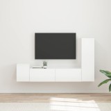 Cumpara ieftin Set comoda TV 4 buc. 30 x 31 x 100 cm Alb lucios