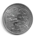 Marea Britanie - Myths and Legends - 2024 BEOWULF &amp; GRENDEL - 1OZ .999 Fine Silver 2 Pounds
