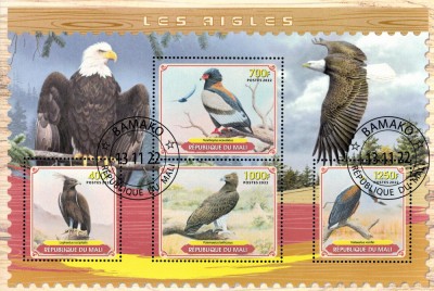 MALI 2022 - Pasari de prada / set complet colita + bloc foto