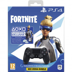 Controller Sony PS4 DUAL SHOCK 4, Fortnite Neo Versa Bundle, Negru V2 foto