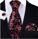 Set cravata + batista + butoni - matase - model 214