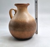 vaza ulcior Ceramica Glazurata fat lava Scheurich Germania 495 - 20 anii 1970 nuante maro