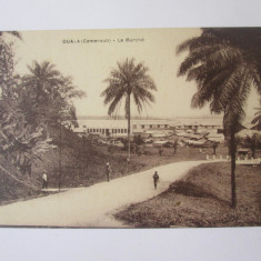 Carte postala Camerun-Duala/Douala:piata,necirculata cca.1910