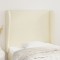 vidaXL Tăblie de pat cu aripioare, crem, 83x23x118/128 cm, piele eco 3117750