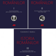 Istoria românilor (3 volume) - Paperback brosat - Constantin C. Giurescu - All