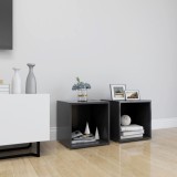 vidaXL Comode TV, 2 buc., gri, 37x35x37 cm, PAL
