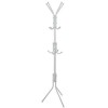 Cuier tip pom alb, 12 agatatori, 42 x 42 x 175 cm, modern, hol, haine, accesorii