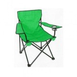 Scaun Pliant Camping Strend Pro BC2012A Verde, 53x53x90 cm, Suport Pahar, Max 120 kg