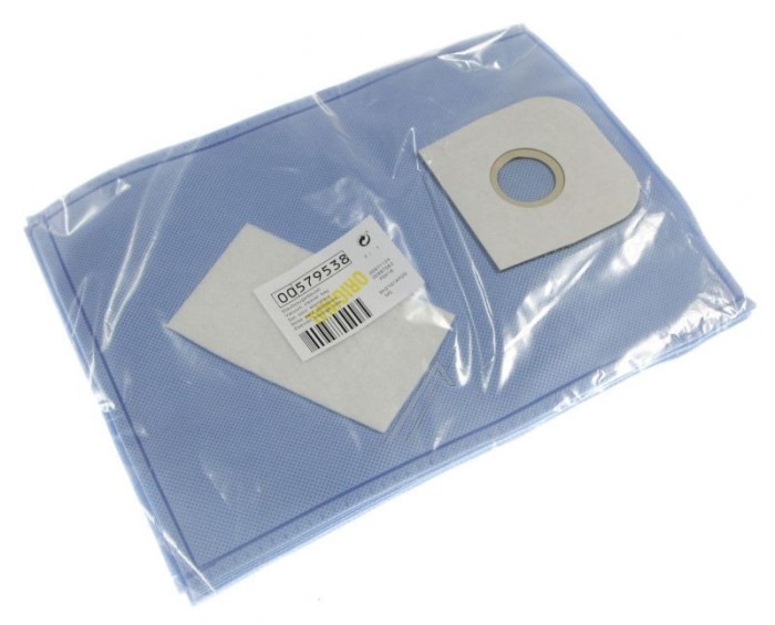 SAC ASPIRATOR, 10BUC. + FILTRU EVACUARE 00579538 pentru aspirator BOSCH/SIEMENS