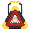 Triunghi SOS Cu Lanterna LED COB , LED Rosu , Incarcare Solara , USB , Acumulator Integrat , Galben