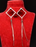 Cercei din argint Elegant Chains Romb -cod ARG193A, Argintboutique