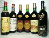 LOT - E - 6 STICLE DE VIN ROȘU - RECOLTARE 1971/76/81/82/85/90, Sec, Rosu, Europa