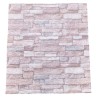 Tapet 3D Autoadeziv Bej 70x77cm, Design Modern, Usor de Curatat, Decorativ Interior, 5 Bucati