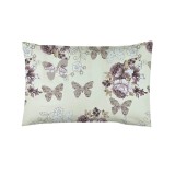 Fata de Perna 50x70, 100% bumbac standard, model floral mov cu flori 210