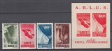 ROMANIA 1945 LP 171 LP 172 ARLUS SERIE SI COLITA SARNIERA