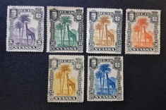 Compania Nyassa ( Mozambic Portughez) 1901 - Serie de 6 Timbre Clasice &bdquo;Jirafa &amp; Regele Dom Carlos I&rdquo; -MNH-CLN1