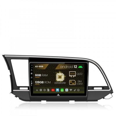 Navigatie Hyundai Elantra (2015-2018), Android 12, B-Octacore 6GB RAM + 128GB ROM, 9 Inch - AD-BGB9006+AD-BGRKIT180 foto