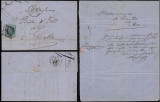 France 1868 Postal History Rare Old Cover + Content Montpelier to Cette D.957