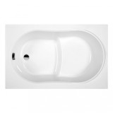 Cumpara ieftin Cadă de baie dreaptă Wivea 75x130