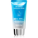 Cumpara ieftin Farmstay Hyaluronic UV Shield Sun Block Cream crema protectoare pentru fata cu acid hialuronic SPF 50+ 70 g