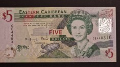 Caraibe 5 Dolari 2008 UNC