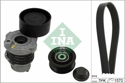 INA 529 0187 10 Set curea transmisie cu caneluri foto