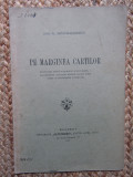 PE MARGINEA CARTILOR - IOAN AL. BRATESCU-VOINESTI, BUCURESTI 1911