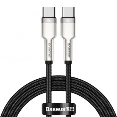 Cablu Date si Incarcare USB-C - USB-C Baseus Cafule, 100W, 2m, Negru CATJK-D01
