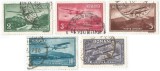 Romania 1931 - Vederi (posta aeriana), serie stampilata