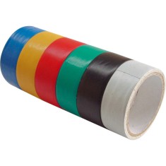 EXTOL CRAFT banda izolatoare, set 6 buc, colorata; 19mm?18m?0,13mm (3m?6 buc) foto