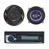 Cumpara ieftin Pachet Radio MP3 player auto PNI Clementine 8428BT 4x45w + Difuzoare auto coaxiale PNI HiFi500, 100W, 12.7 cm