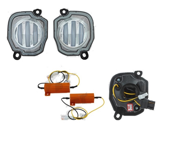 Set lampa semnalizare fata fata SUZUKI JIMNY, 10.2018-, partea stanga, dynamic indicator; LED; crom, transparent; TUNING,