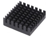 Radiator extrudat cu aripioare BGA negru 31mm x 31mm