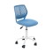 Scaun birou operational iMK&reg;, rotativ, fara brate, mesh, albastru, 40 x 44 x 87 cm