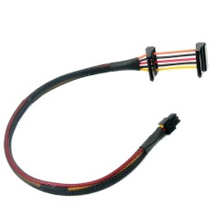 Cablu adaptor dual sata, Active, compatibil Dell Vostro/ Inspiron: 3250, 3252, 3268, 3650, 3653, 3655, 3660, V3668, mini 6 pini atx la 2x sata cd, dvd