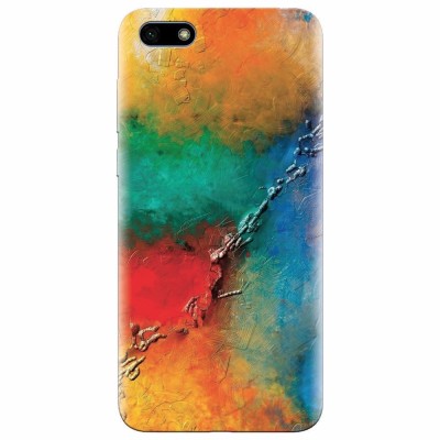 Husa silicon pentru Huawei Y5 2018, Colorful Wall Paint Texture foto