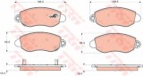 Set placute frana,frana disc FORD TRANSIT bus (FD, FB, FS, FZ, FC) (2000 - 2006) TRW GDB1424