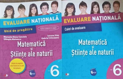 MATEMATICA SI STIINTELE NATURII, CLASA A 6-A: GHID DE PREGATIRE, CAIET DE EVALUARE-IUNONA STAS, GABRIEL VRA-249321 foto