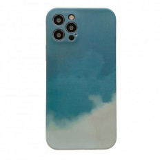 Husa protectie Flippy compatibila cu Apple iPhone 11 Pro Tpu Ombre, Verde/Alb foto